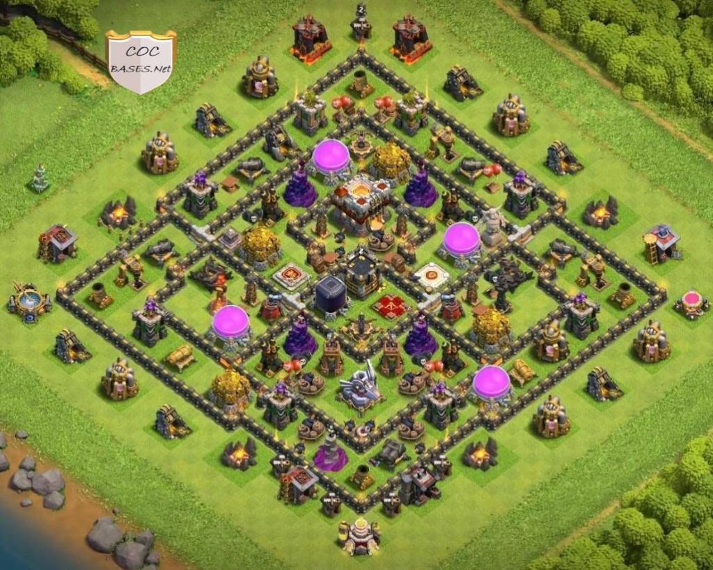 clash of clans th11 hybrid layout link