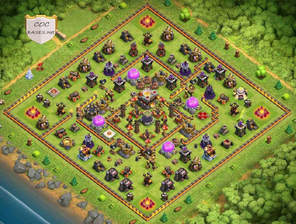 clash of clans th11 trophy base