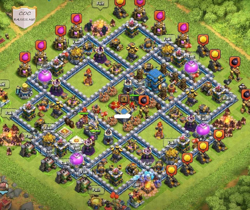 clash of clans th12 farming base link