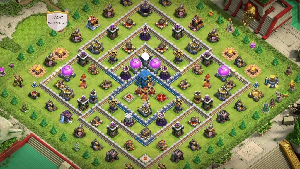 clash of clans th12 hybrid base anti everything