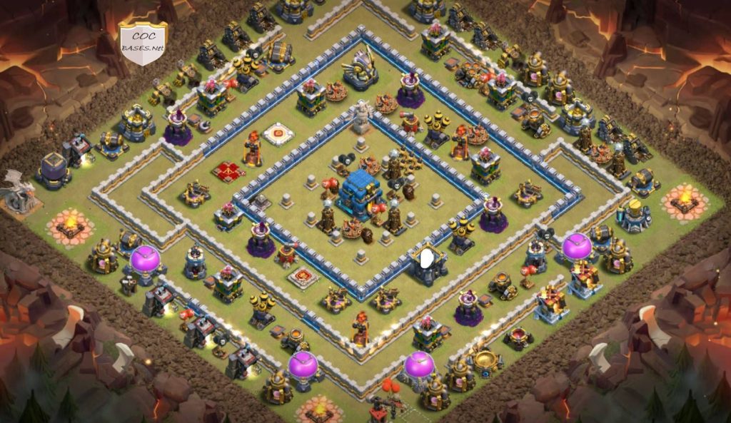 clash of clans th12 trophy layout link
