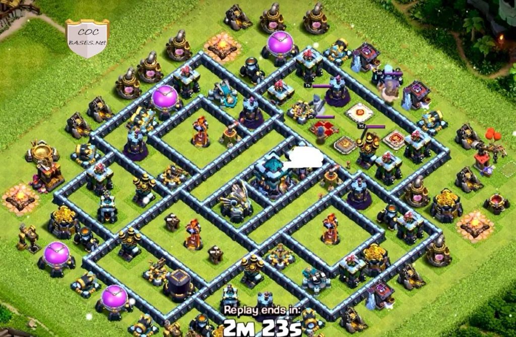 clash of clans th13 trophy base copy link