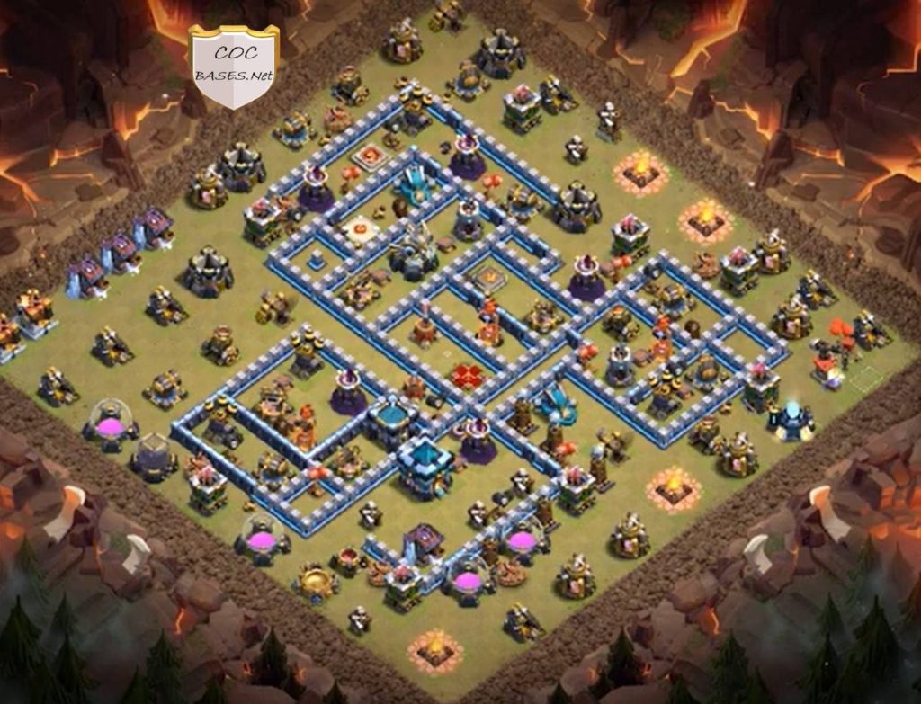 clash of clans th13 war base link