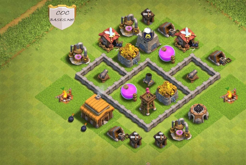 clash of clans th3 base anti everything