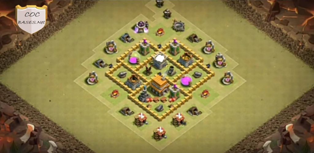 clash of clans th5 farming base