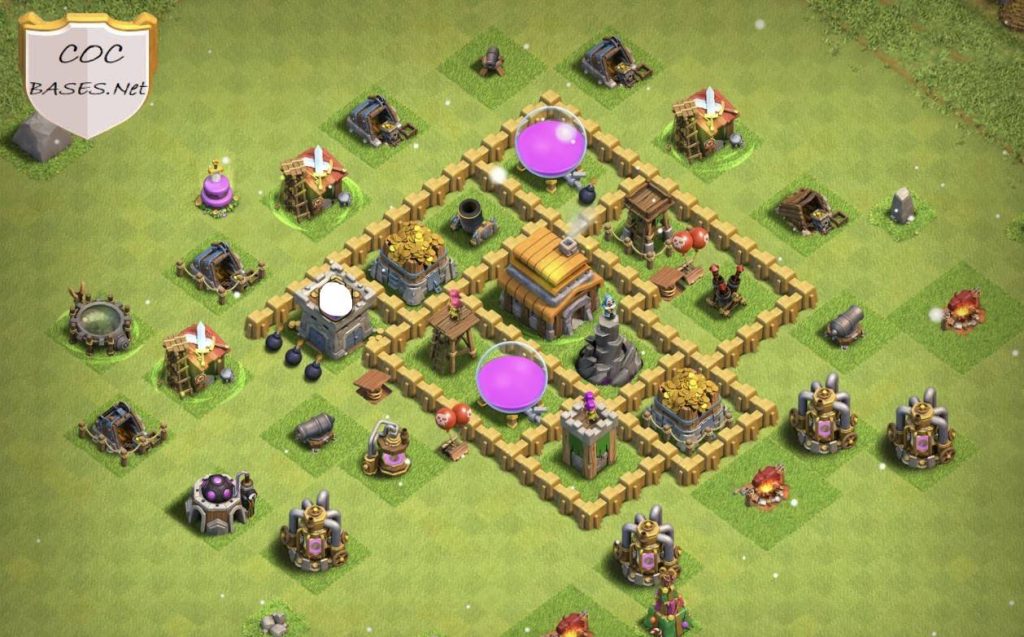 clash of clans th5 farming base 2023