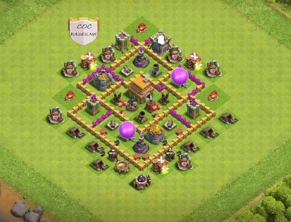 clash of clans th6 farming base link