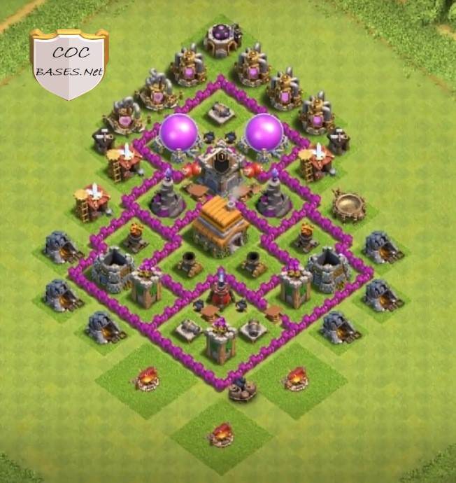 clash of clans th6 farming base reddit