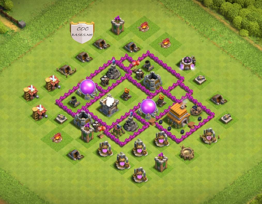 clash of clans th6 farming layout link