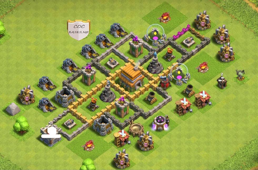 clash of clans th6 layout copy link