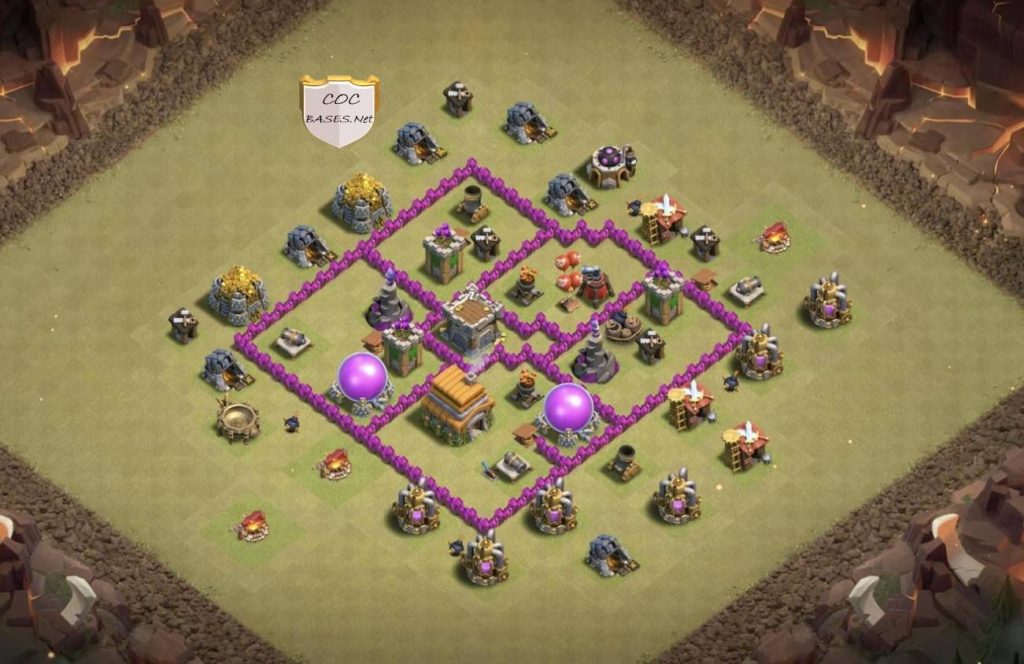 clash of clans th6 map link