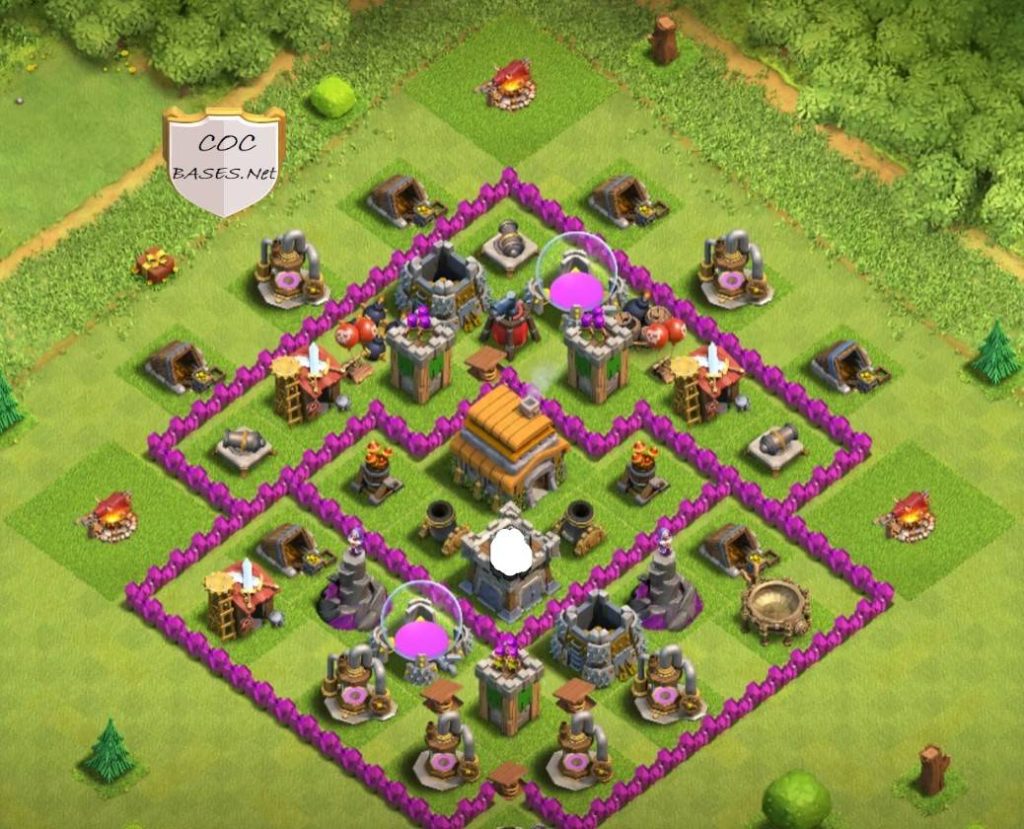 clash of clans th6 trophy base copy link