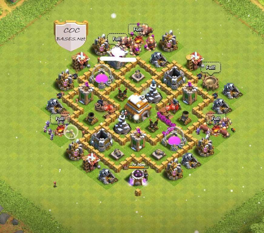 clash of clans th6 war base link