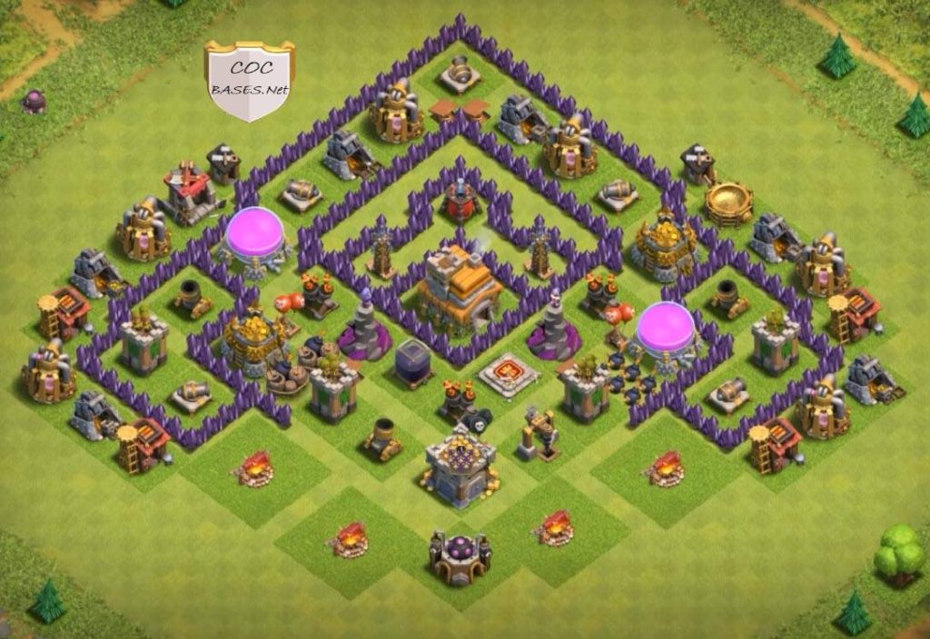 clash of clans th7 farming base 2023