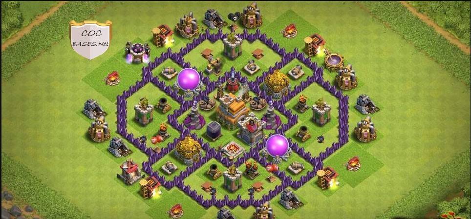 clash of clans th7 farming base copy link