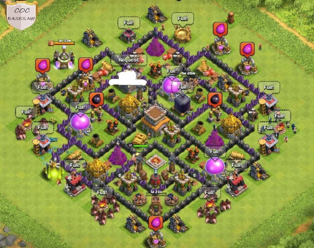 clash of clans th8 base anti everything
