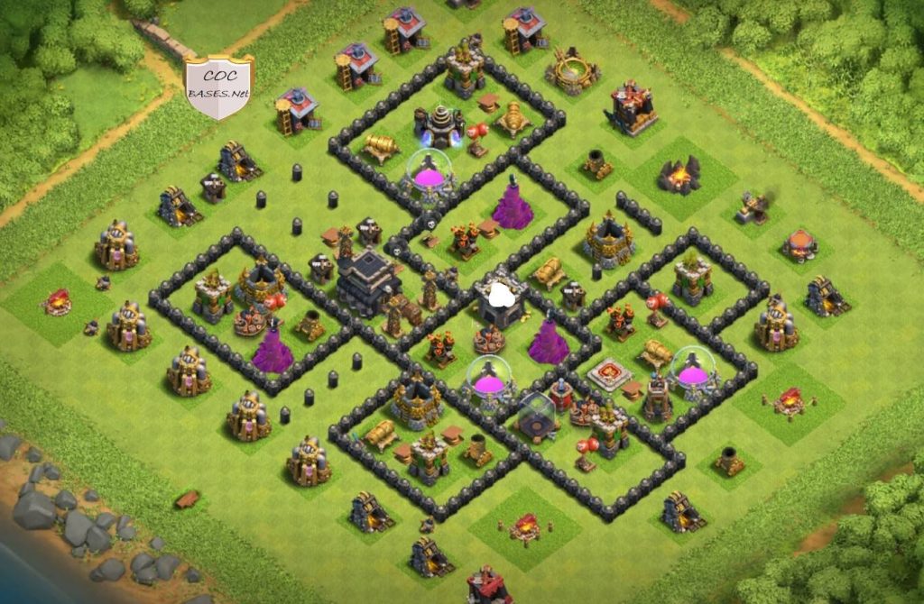 clash of clans th8 design