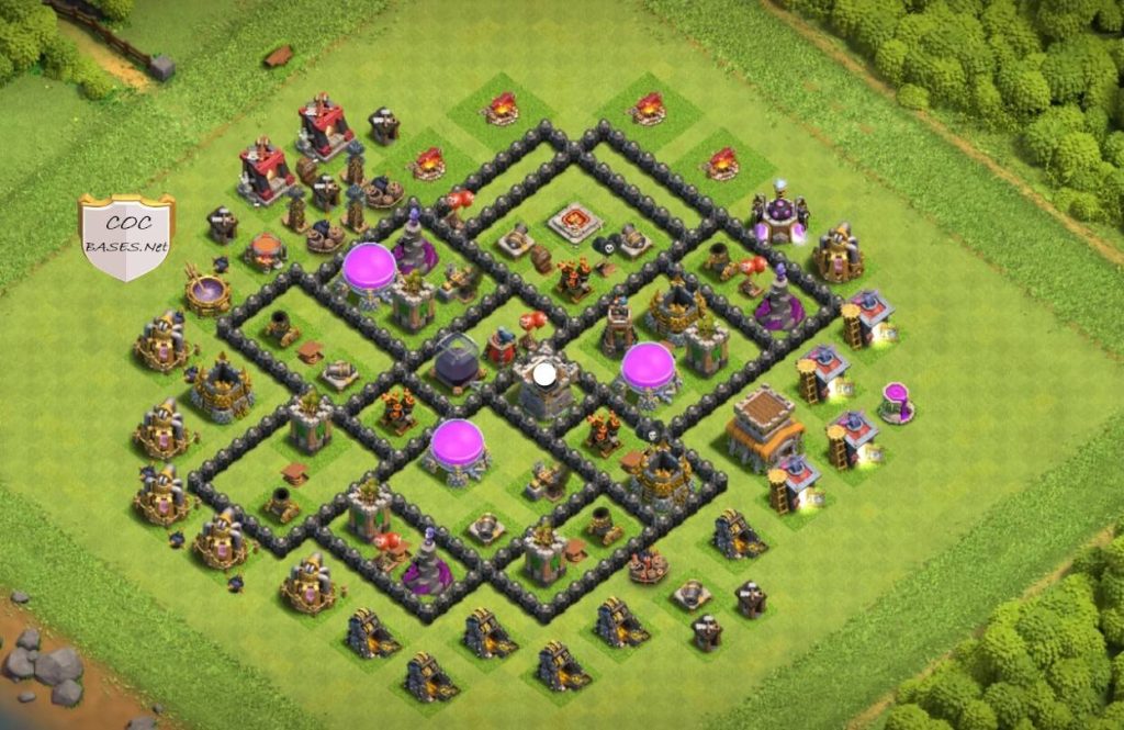 clash of clans th8 war base copy link