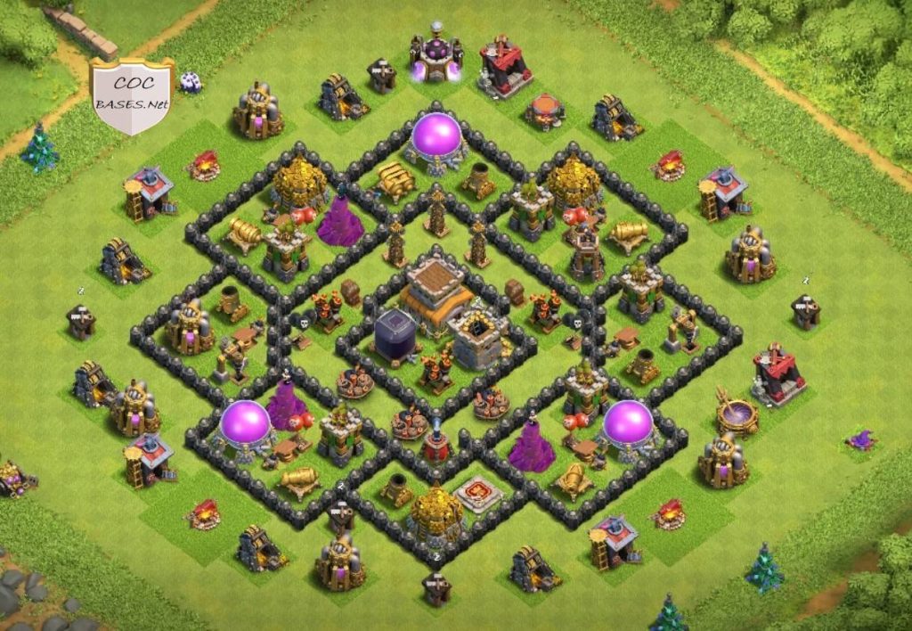 clash of clans th8 war base link