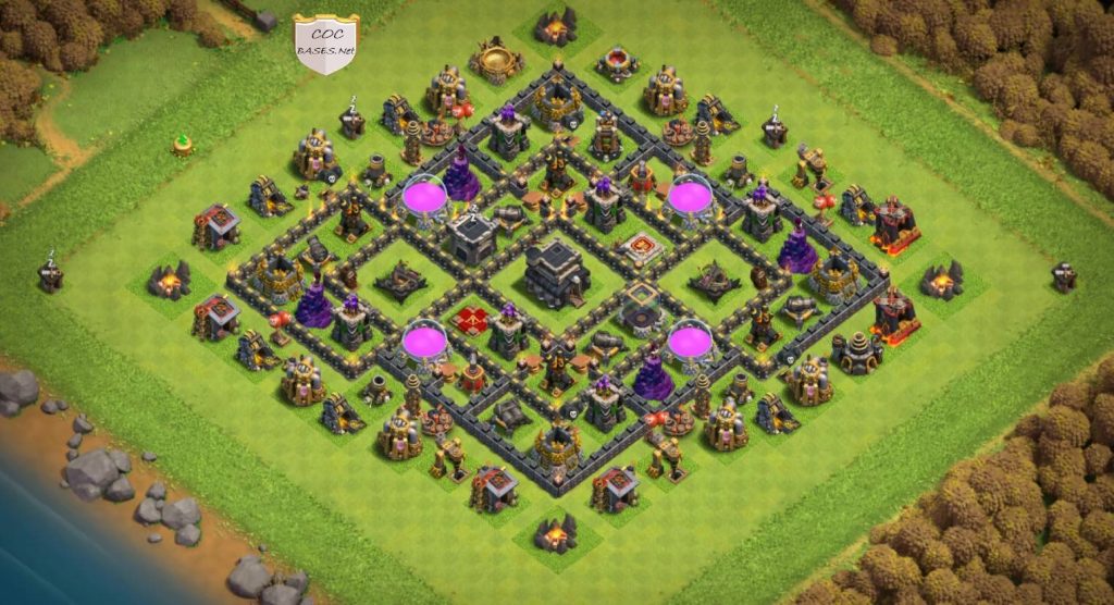clash of clans th9 layout copy link