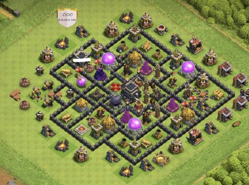 clash of clans th9 trophy base anti everything