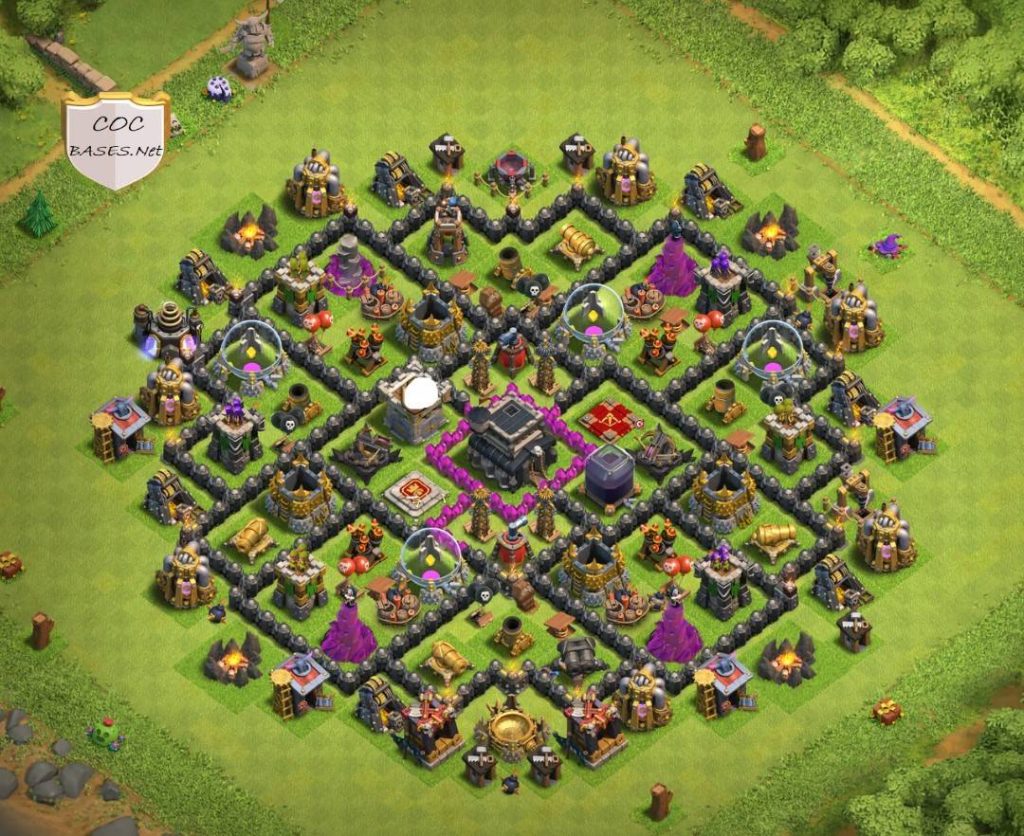 clash of clans th9 trophy base copy link