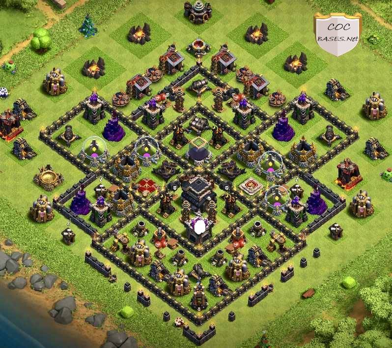 clash of clans th9 trophy base reddit