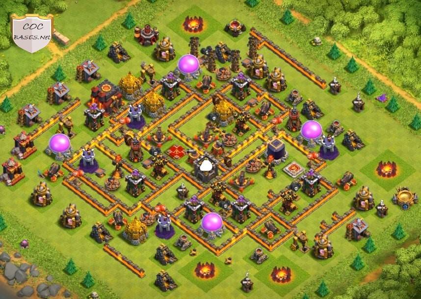 clash of clans town hall 10 anti 3 star base
