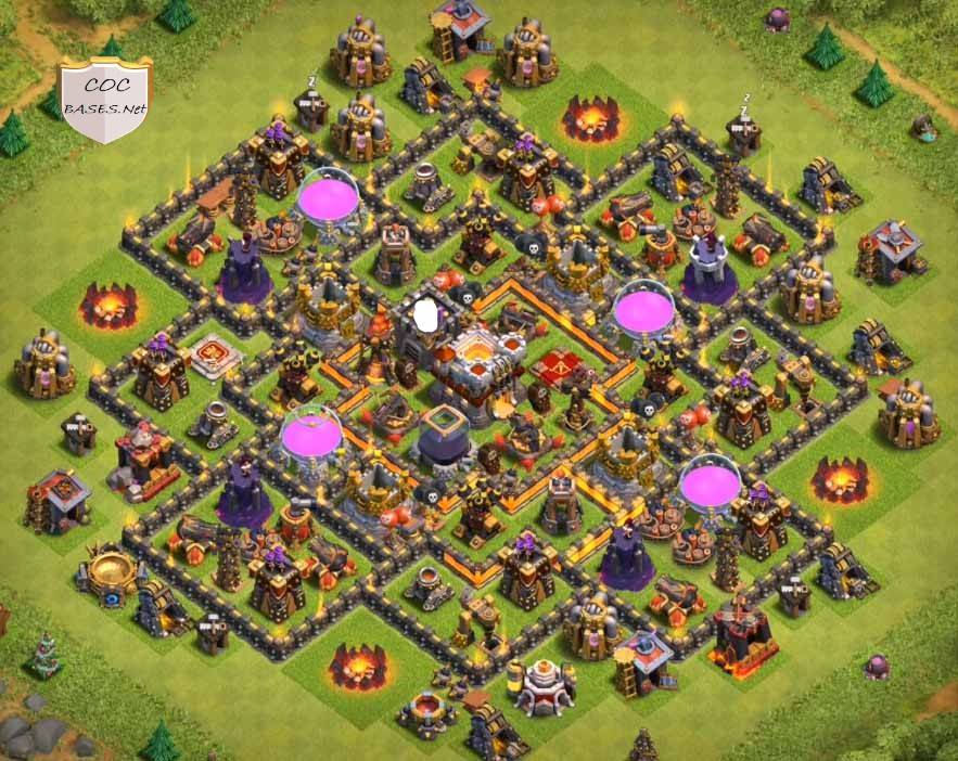 clash of clans town hall 10 farm base layout image design download