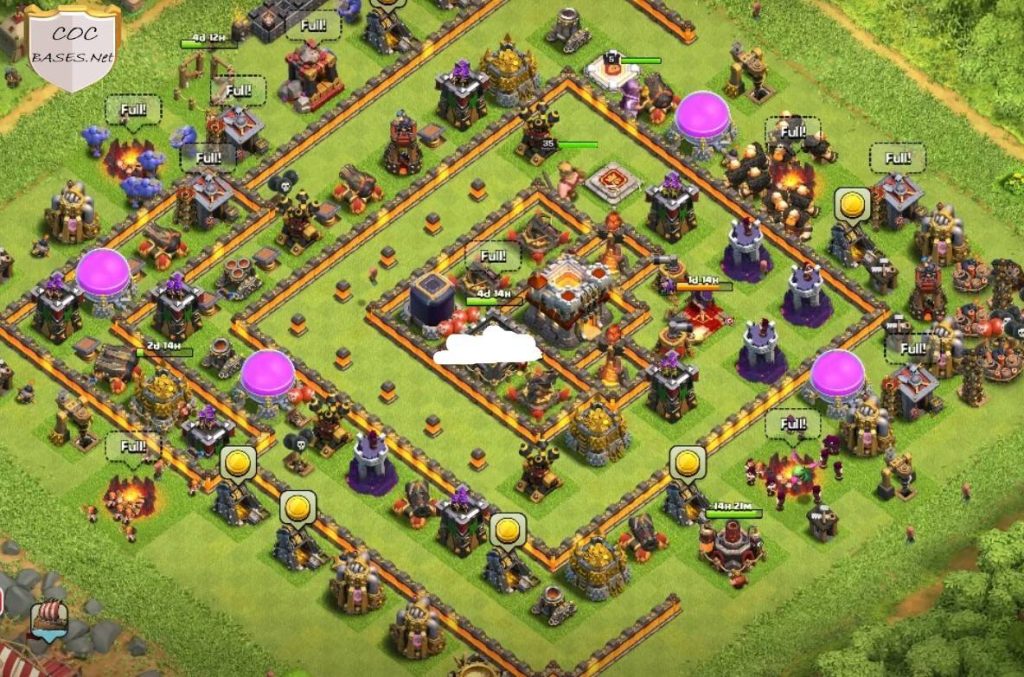 clash of clans town hall 10 farming base layout