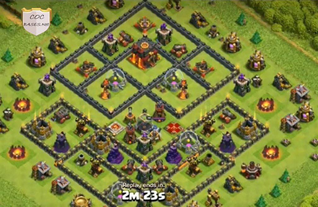 clash of clans town hall 10 hybrid base link