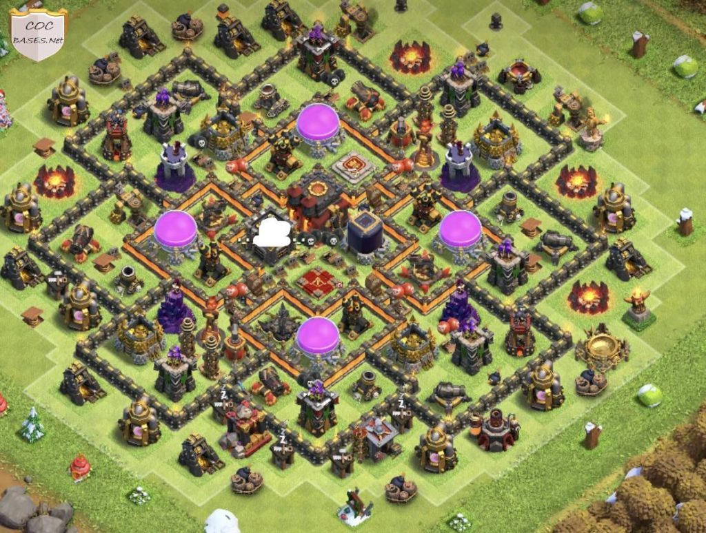clash of clans town hall 10 trophy base link