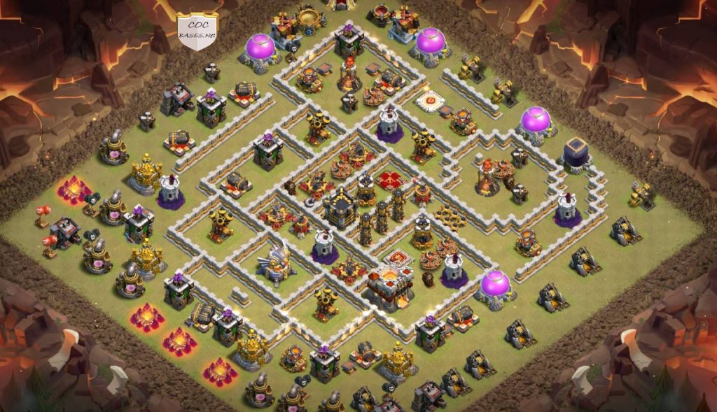 clash of clans town hall 11 base with link