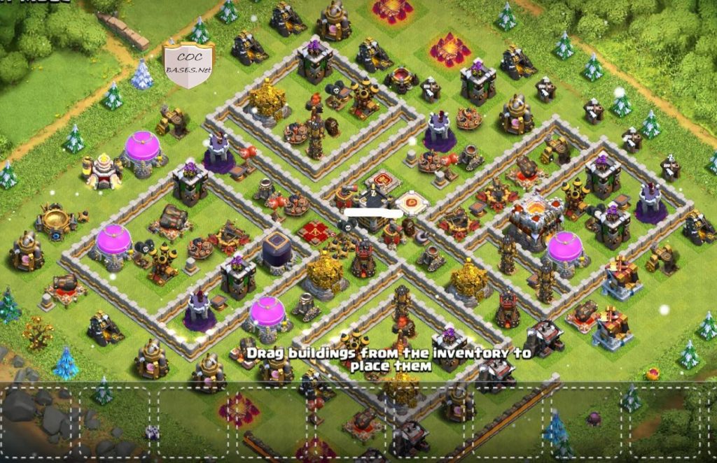 clash of clans town hall 11 farming base link