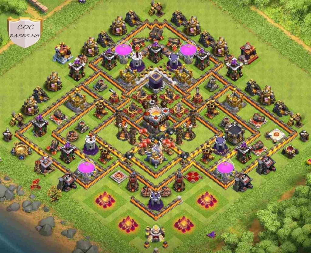clash of clans town hall 11 hybrid base