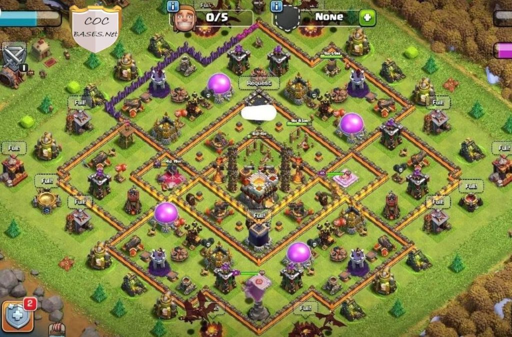 clash of clans town hall 11 hybrid base link