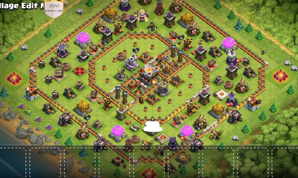 clash of clans town hall 11 trophy base