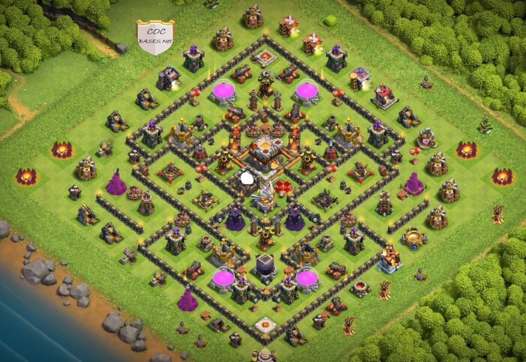 clash of clans town hall 11 trophy base 2023
