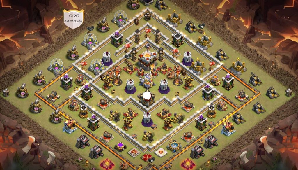clash of clans town hall 11 trophy base link