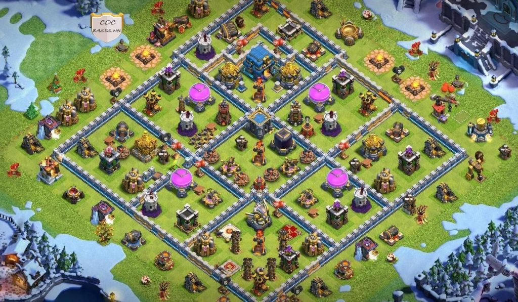 clash of clans town hall 12 farming base layout