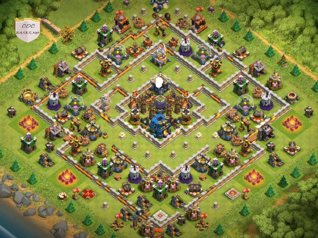 clash of clans town hall 12 farming base