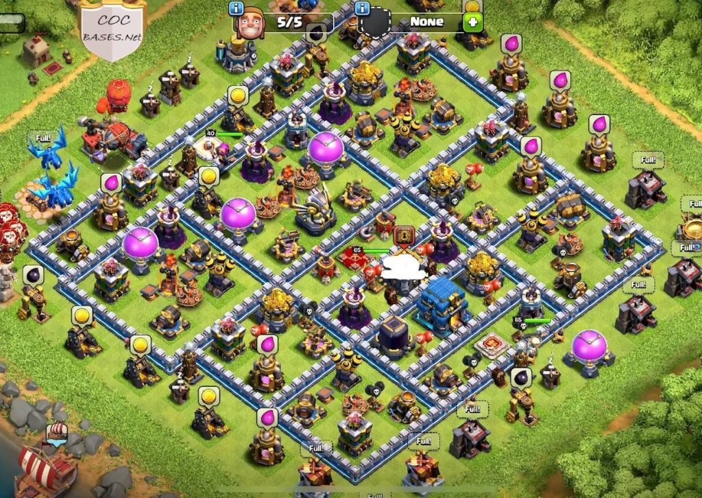 clash of clans town hall 12 hybrid base