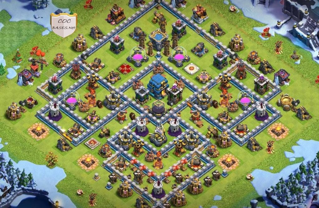 clash of clans town hall 12 hybrid base link