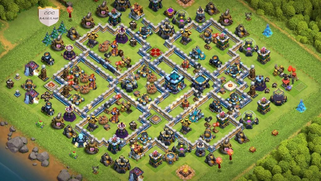 clash of clans town hall 13 trophy base