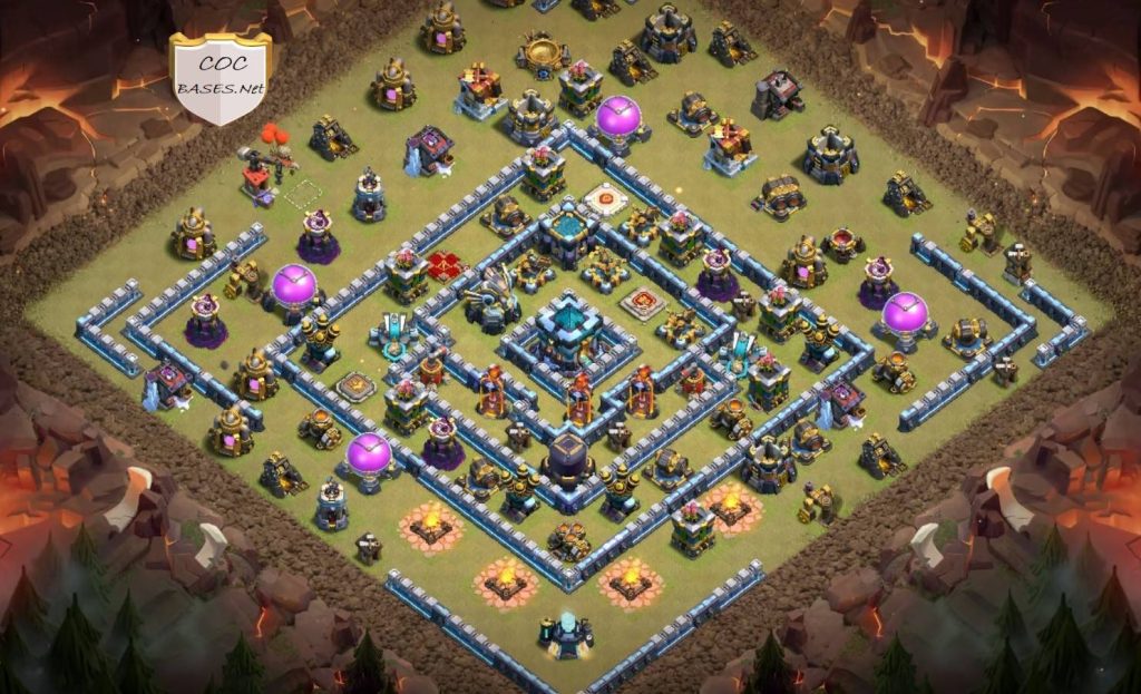 clash of clans town hall 13 trophy base link