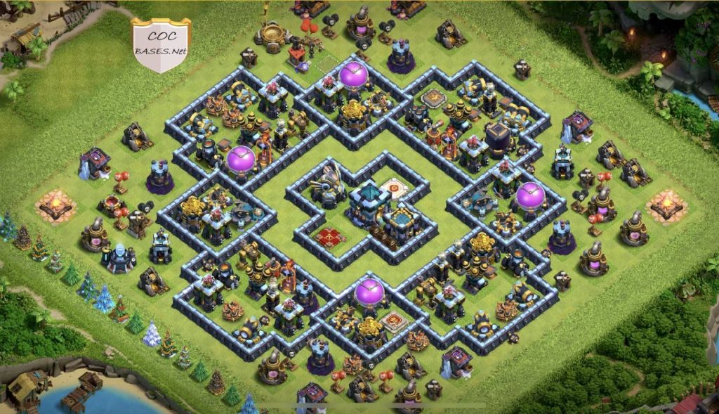 clash of clans town hall 13 trophy layout copy link