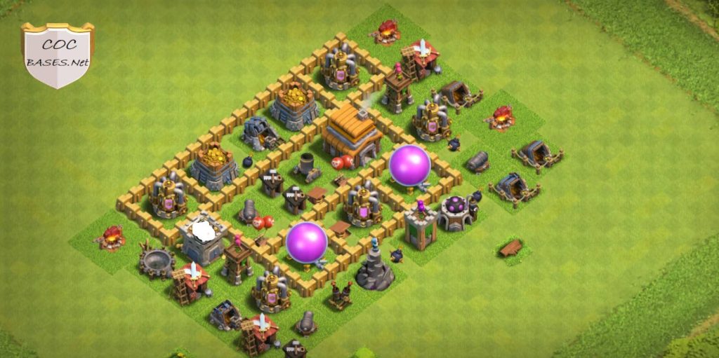 clash of clans town hall 5 hybrid base