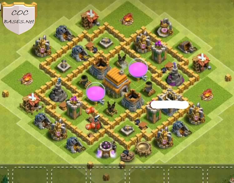 clash of clans town hall 6 farming base layout