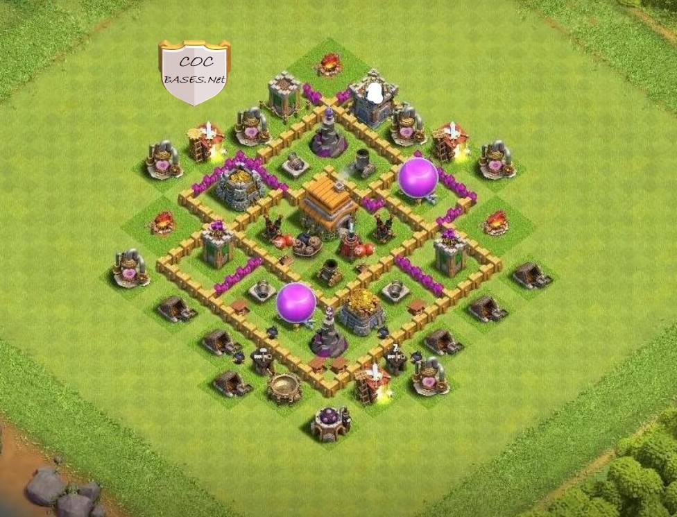 clash of clans town hall 6 trophy base link