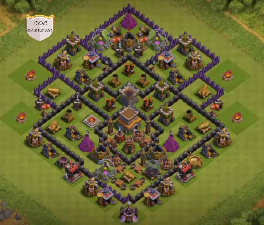 clash of clans town hall 8 anti 3 star base